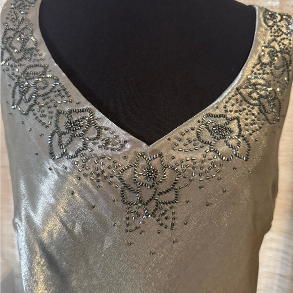 Alex Evenings Silver Beaded Top Vintage In great condition - Picture 2 of 7